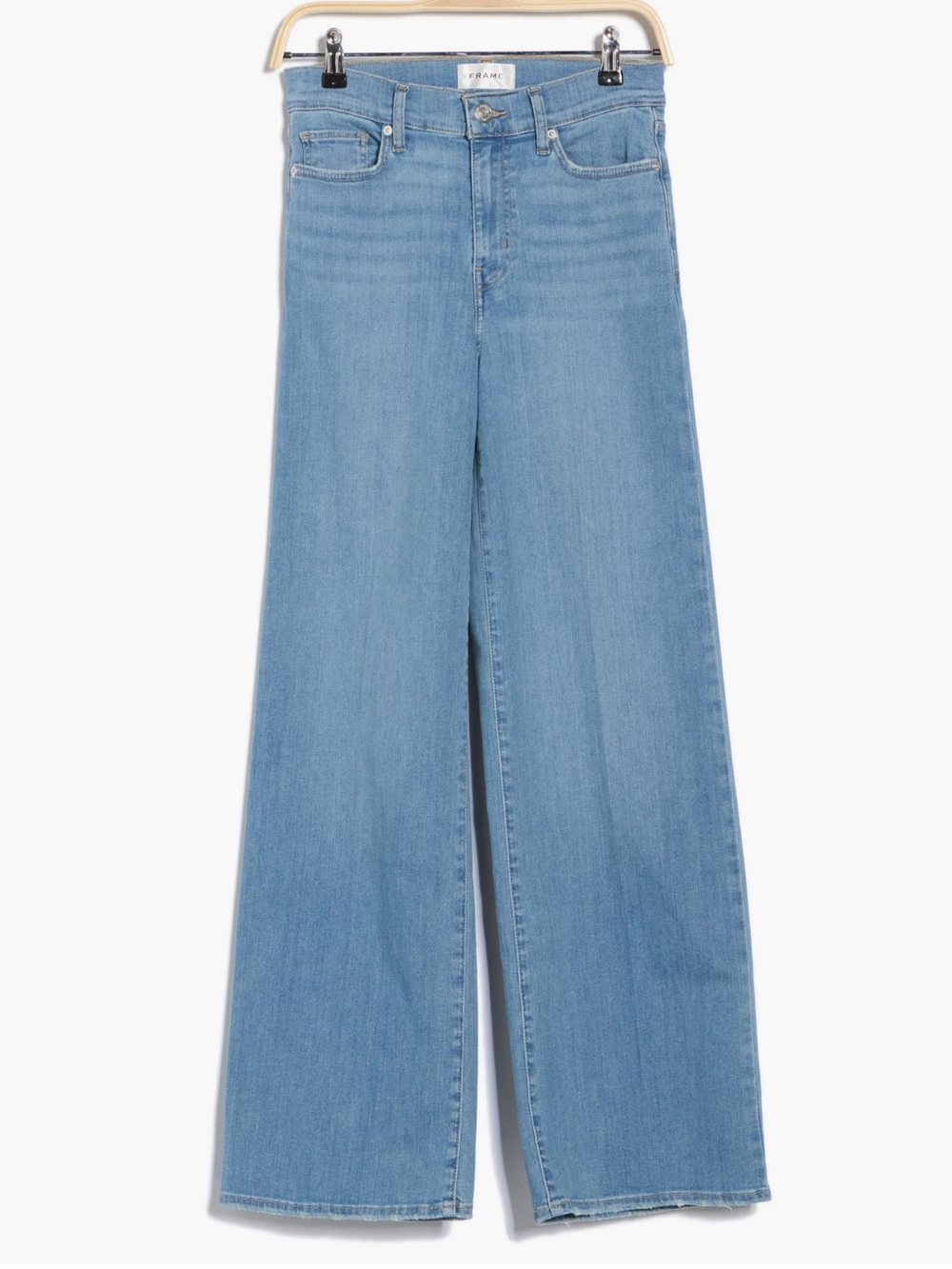 Frame Le Slim Palazzo High Waist Wide Leg Jeans Shade Integrity Size 32 - Picture 11 of 11
